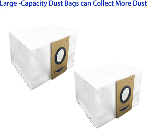 Vista 4 de Bolsas antipolvo de repuesto para iHome AutoVac Nova/Halo/Autovacías, AIRROBO T10+ Ultenic T10, Laresar L6 Pro, Neabot NOMO N2, Honiture Q6 Pro
