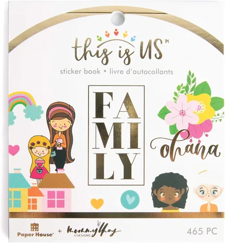 Vista 2 de Paper House Productions Pegatinas STBK-5504E, nuestra familia