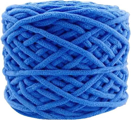 Vista 11 de Hilo de felpilla grueso y esponjoso, color negro, grueso, lavable, suave y cálido, hilo de punto a mano, hilo accesorio, 5.64 oz