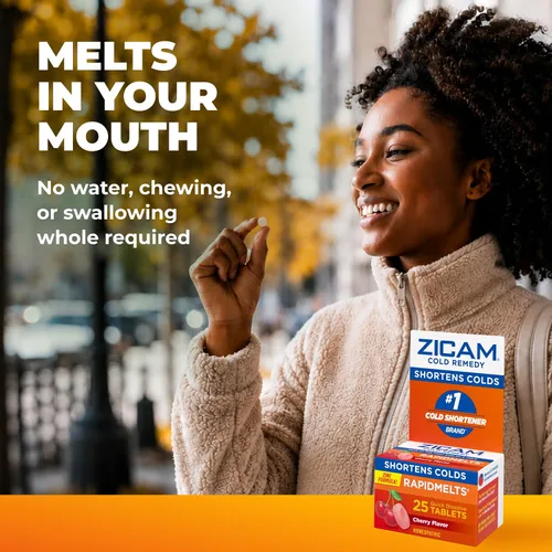 Vista 3 de Zicam Cold Remedy RapidMelts - tabletas para el resfriado, 201035A, 1