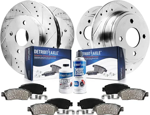 Vista 24 de Detroit Axle - Kit de freno trasero para Chevy GMC Silverado Sierra Suburban 1500 Yukon Tahoe Avalanche Cadillac Escalade Pinza de freno de disco
