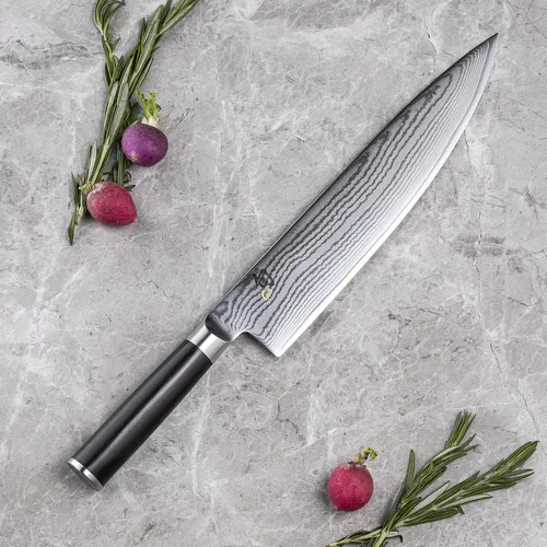 Vista 2 de Shun cuchillo clásico para chef, 10 pulgadas, Negro