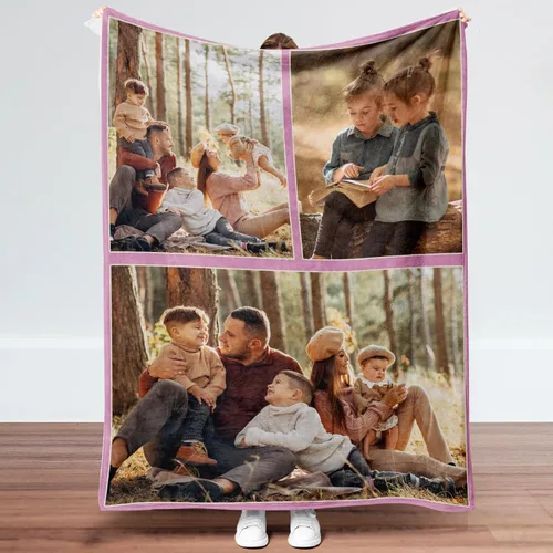 Vista 12 de Manta personalizada con imagen, regalos para novio, novia, manta de fotos personalizada para cumpleaños, aniversario, boda, Navidad