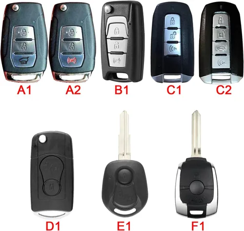 Vista 3 de Para SsangYong Rexton Korando Actyon Rodius Silicona Remote Key Case Car Key Shell Cases (negro)