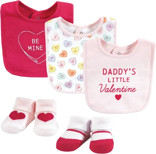 Vista 140 de Hudson Baby Conjunto de babero y calcetines unisex de algodón para bebé