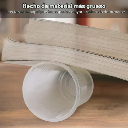 Vista 3 de Vasos de plástico transparente para fiestas, paquete de 100, 8 onzas cada uno