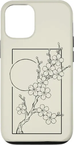 Vista 26 de iPhone 16 Japanese Graphic Cherry Blossom with Sun Case