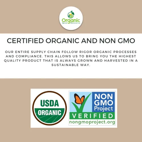 Vista 2 de SHOPOSR - Polvo de fenogreco orgánico 8 oz - 226g USDA Orgánicos y Proyecto Verificado sin OGM Aprobado Producto de India 100% Crudo
