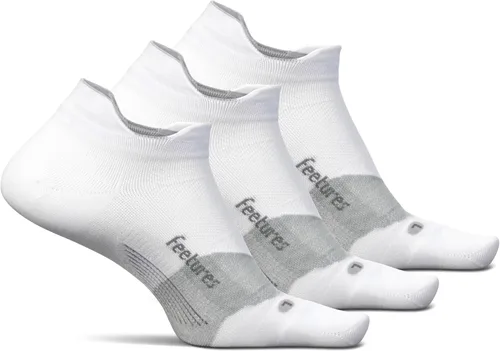 Vista 32 de Feetures Elite - Calcetines tobilleros ultraligeros que no se muestran - Calcetines deportivos con compresión dirigida Azul Ártico (1 par)
