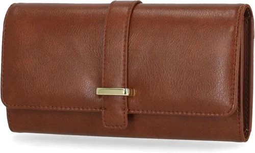 Vista 5 de Mundi File Master - Billetera de mujer con bloqueo RFID, organizador y monedero con bolsillo para monedas Negro (Bar)