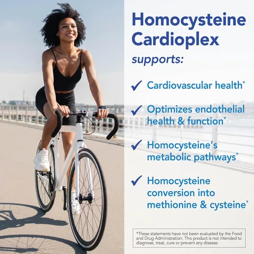 Vista 4 de Patient One Homocisteína Cardioplex Suplemento para apoyar la salud del corazón y la conversión de homocisteína* con NAC, folato y más 90
