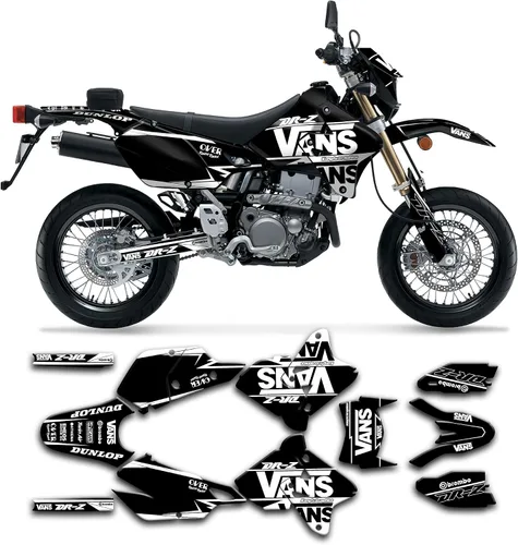 Vista 29 de Kit de calcomanías personalizadas para Suzuki DRZ400 E / DRZ400 Enduro / DRZ400E / DR-Z400E / DRZ400 EN 1999-2024, SZDRSE9919003-KO