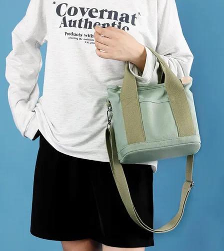 Vista 7 de Bolso de mano para mujer, bolso Hobo de lona, mini bolso de mano, bolso cruzado, bolsa de viaje, bolsa de hombro 2023