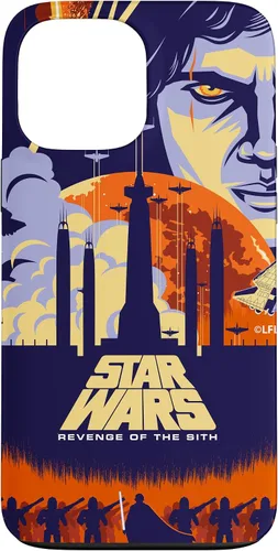 Vista 24 de Star Wars Funda con póster de película ilustrada La venganza de los Sith para iPhone 17