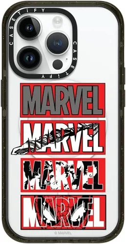 Vista 125 de CASETiFY Funda para iPhone Air, compatible con MagSafe Marvel VS CoLab Protección contra caídas de grado militar 4x de 8.2 pies Funda Capitán