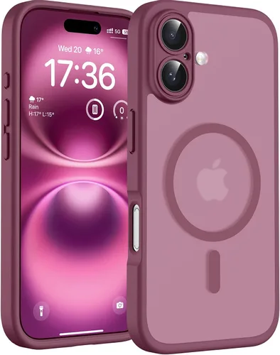 Vista 145 de TOCOL Funda para iPhone 11, compatible con Magsafe, protección completa de cámara, imanes integrados, protección contra caídas, funda translúcida