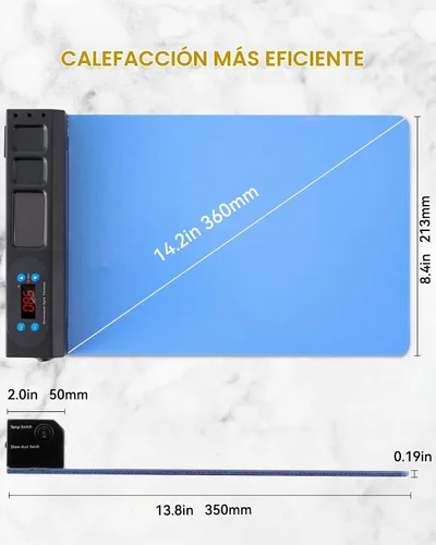 Vista 7 de Almohadilla térmica con luz LED incorporada, máquina separadora de pantalla LCD de placa de calor rápido para reparación de iPad, herramienta