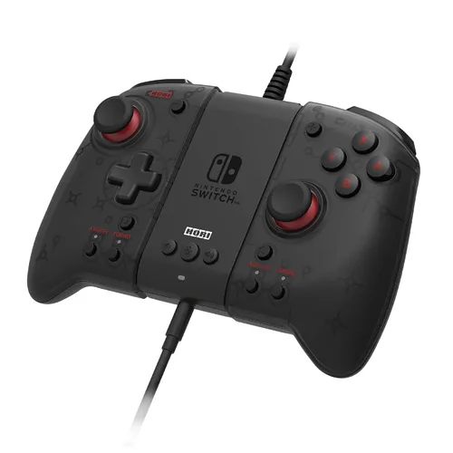 Vista 7 de HORI Split Pad Pro Attachment Set - Ergonomic Controller for Handheld Mode & Wired Controller - Officially Licensed By Nintendo - Nintendo Switch