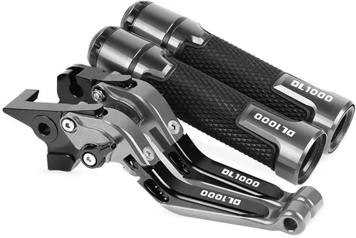 Vista 9 de Motocicleta para Suzuki DL1000 V-Strom 2002 2003 2004 2005 2006-2016 Frenos de motocicleta Barra de acoplamiento Palancas de embrague de freno Negro1
