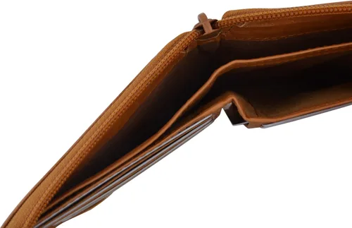 Vista 3 de Masrhal Wallet Billetera Hipster para hombre con cremallera y cremallera más