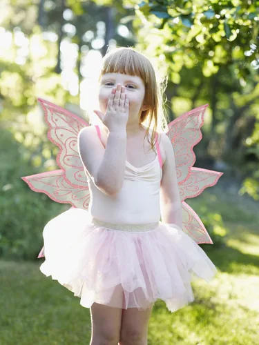 Vista 5 de ALIBBON Fairy Wings Transparent Fairy Wings Costume for Kids Boys Girls, Glitter Butterfly Wings Dress Up Accessories