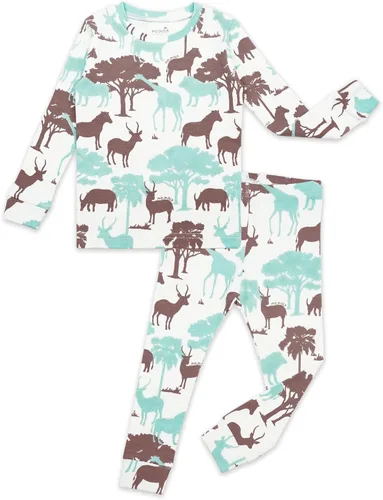 Vista 28 de moimoln Sibling Matching 6M-8Y Pijamas de algodón suave y cálido de modal con mangas largas de personaje, ajustados, para dormir todos los días