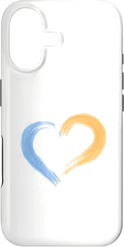 Vista 32 de Ukraine Heart Case for iPhone 16