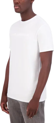 Vista 3 de Karl Lagerfeld Paris Mens Soft Crew Neck Tonal Logo Short Sleeve T-Shirt