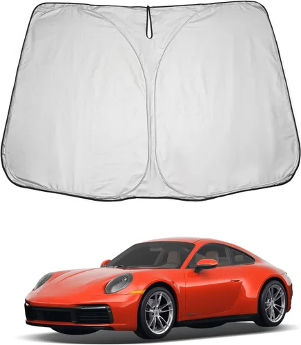Vista 30 de LUWU Parasol para parabrisas para Dodge RAM 1500 y 2500 2009-2018 - Parasol para ventana delantera con bloqueo de rayos UV