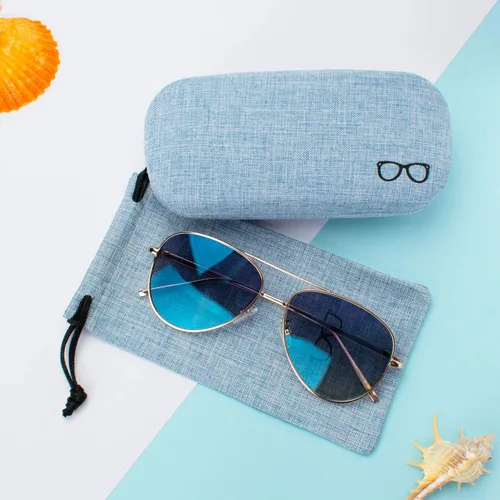Vista 6 de Vemiss - Funda rígida para lentes de sol (lino)