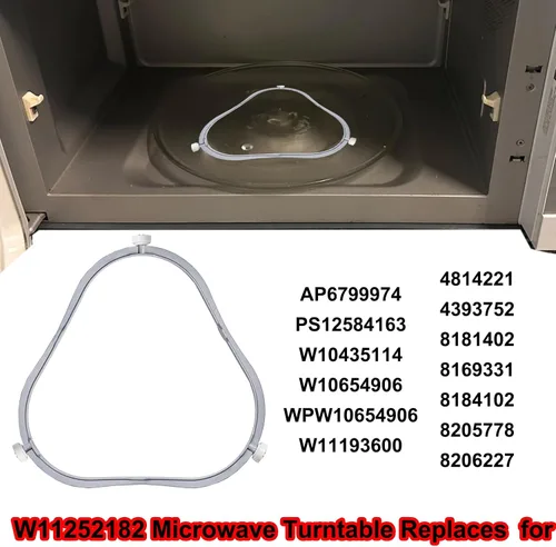 Vista 4 de Anillo giratorio de microondas W11252182 de 7.48 pulgadas, apto para microondas Maytag, sustituye a 8206227, W10435114