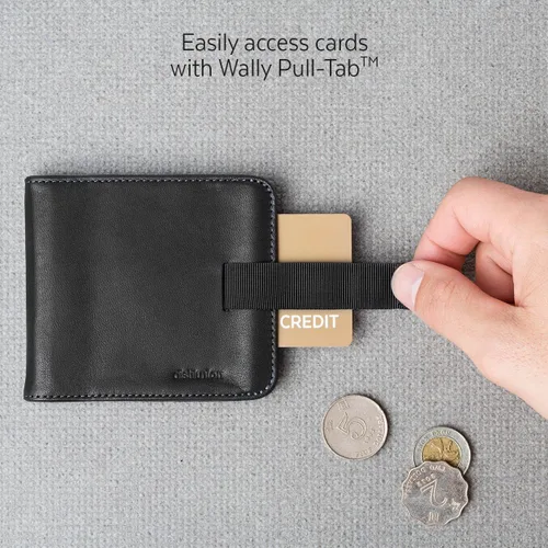 Vista 2 de Distil Union - Wally Euro, Slim Leather Wallet with Coin Pouch and Money Clip (Ink)
