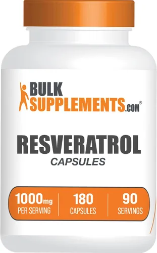 Vista 6 de BulkSupplements Resveratrol Cápsulas - Suplemento de resveratrol, Polygonum Cuspidatum, Resveratrol 1000mg - Suplemento antioxidantes