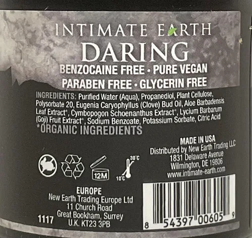 Vista 4 de Intimate Earth Daring Gel Anal para Hombre 1.0 fl oz.
