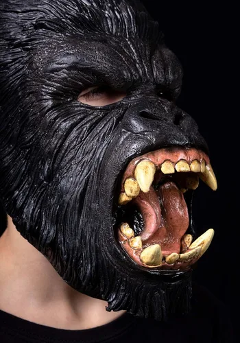 Vista 4 de Máscara de gorila aterradora para niños Máscaras de animales