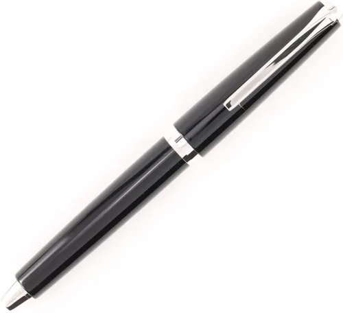Vista 2 de PILOT Pluma estilográfica Metal Falcon Collection, barril negro, punta extrafina (60461)