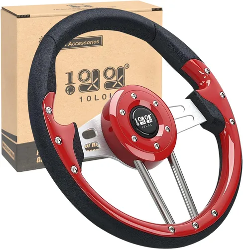 Vista 11 de Adaptador de volante de carrito de golf 10L0L para Club Car DS, negro