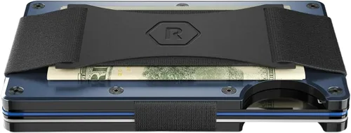 Vista 5 de The Ridge Wallet - Slim Minimalist Compact Wallet and Card Holder RFID Protected Front Pocket Wallets Integrated Money Clip
