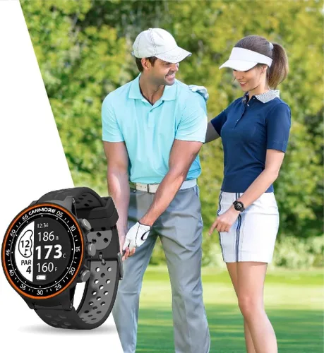 Vista 8 de CANMORE TW411 Reloj GPS de golf con rastreador de fitness, más de 41,000 cursos mundiales precargados gratuitos, chip IC mejorado, azul
