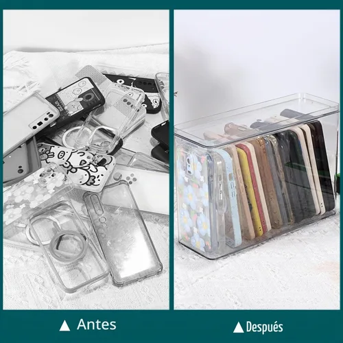 Vista 2 de BTSKY - Caja organizadora transparente para teléfono, caja