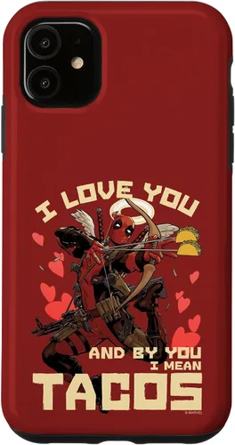 Vista 16 de Marvel Deadpool I Love You and by You I Mean Tacos - Carcasa para iPhone 17