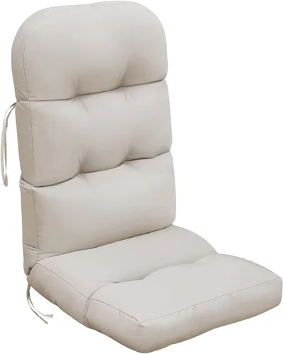 Vista 11 de Skypatio Adirondack - Cojín grueso para silla mecedora, impermeable, para patio al aire libre, con respaldo alto, color gris