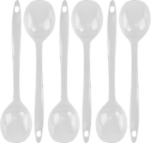 Vista 22 de Reston Lloyd Cuchara de cocina para servir, untar, mezclar, resistente al calor, sin BPA, melamina de 11 pulgadas, utensilio con mango ergonómico