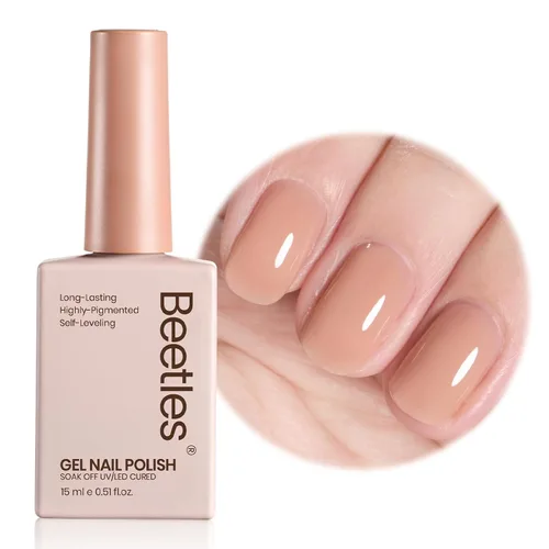 Vista 56 de Beetles - Esmalte de uñas de gel azul, 0.5 onzas líquidas, esmalte de gel azul profundo, efecto translúcido, esmalte de uñas neutro que se absorbe