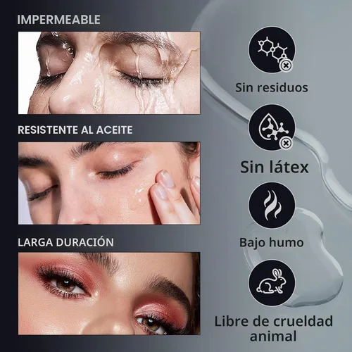 Vista 3 de Pegamento de pestañas UV de 0.2 fl oz, extensiones de pestañas para bricolaje, pegamento UV, impermeable, secado ligero, 1 segundo, secado rápido