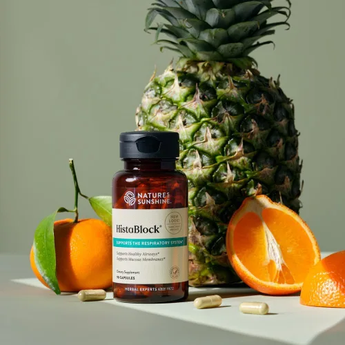 Vista 4 de Nature's Sunshine HistaBlock Suplemento de Apoyo Respiratorio Apoya las Vías Respiratorias y Bloquea Irritantes Fuerza Antioxidante Ayuda