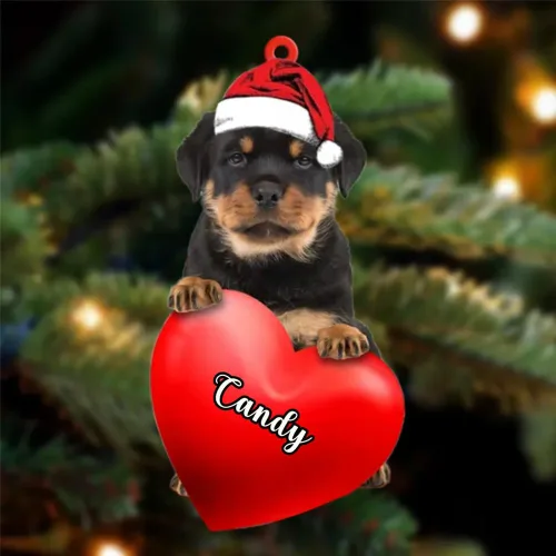 Vista 124 de Adornos de Navidad personalizados para perros, nombre personalizado, adorno de Malamute de Alaska, adornos acrílicos, regalos de Navidad, amantes