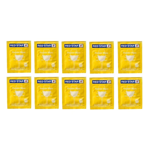 Vista 4 de Fastrack Tarro de boca ancha de un galón con tapa perforada y doble burbuja Airlock-Set de 2, multicolor (B01AKB4G9E) y levadura de champán Red Star