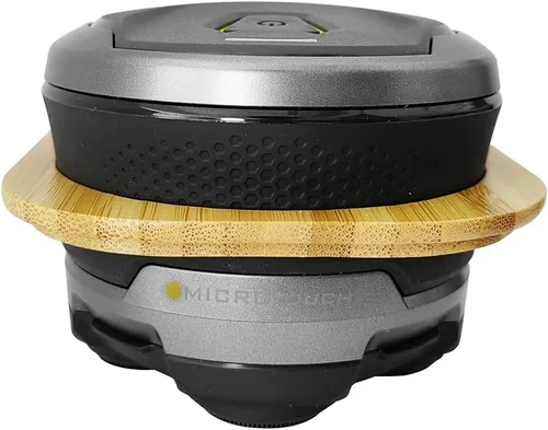 Vista 7 de Soporte de enjuague de bambú compatible con Microtouch Titanium Electric Head Shaver