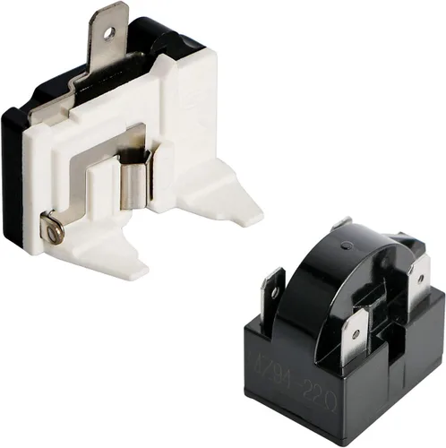 Vista 16 de Protector térmico de sobrecarga térmica de 2 pines 1/4 HP 180 W 12 ohmios + relé de arranque PTC, pieza de repuesto para refrigerador de automóvil
